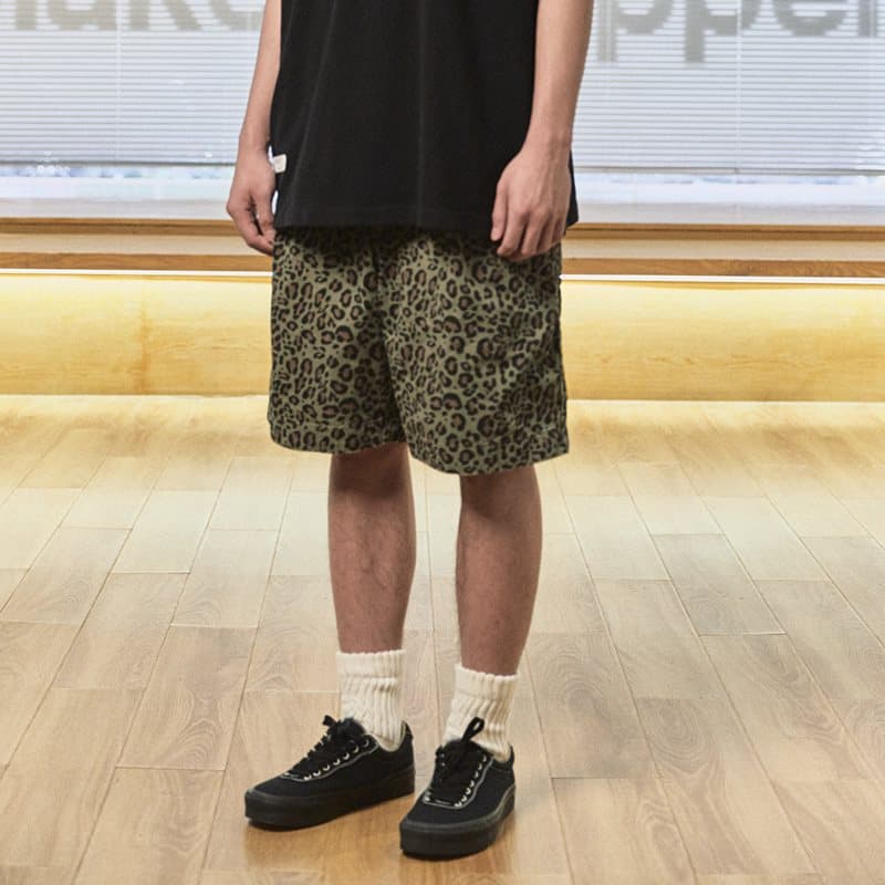 柄 パンツ アニマルリラックスハーフパンツ