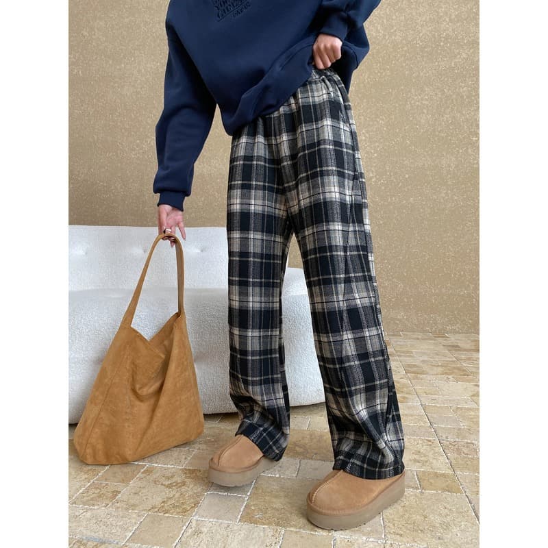 柄 パンツ シルエット美人 柄パンツ