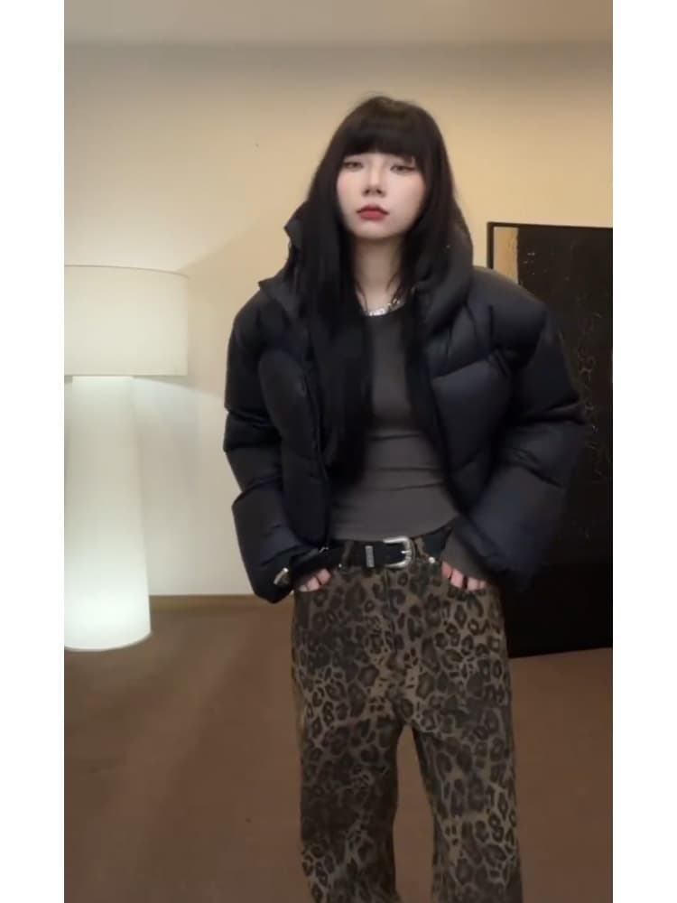 マーブルストーン柄 パンツ
