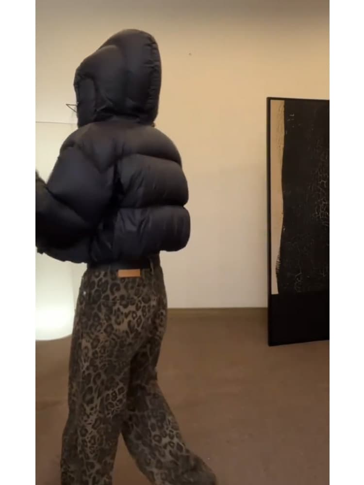 マーブルストーン柄 パンツ