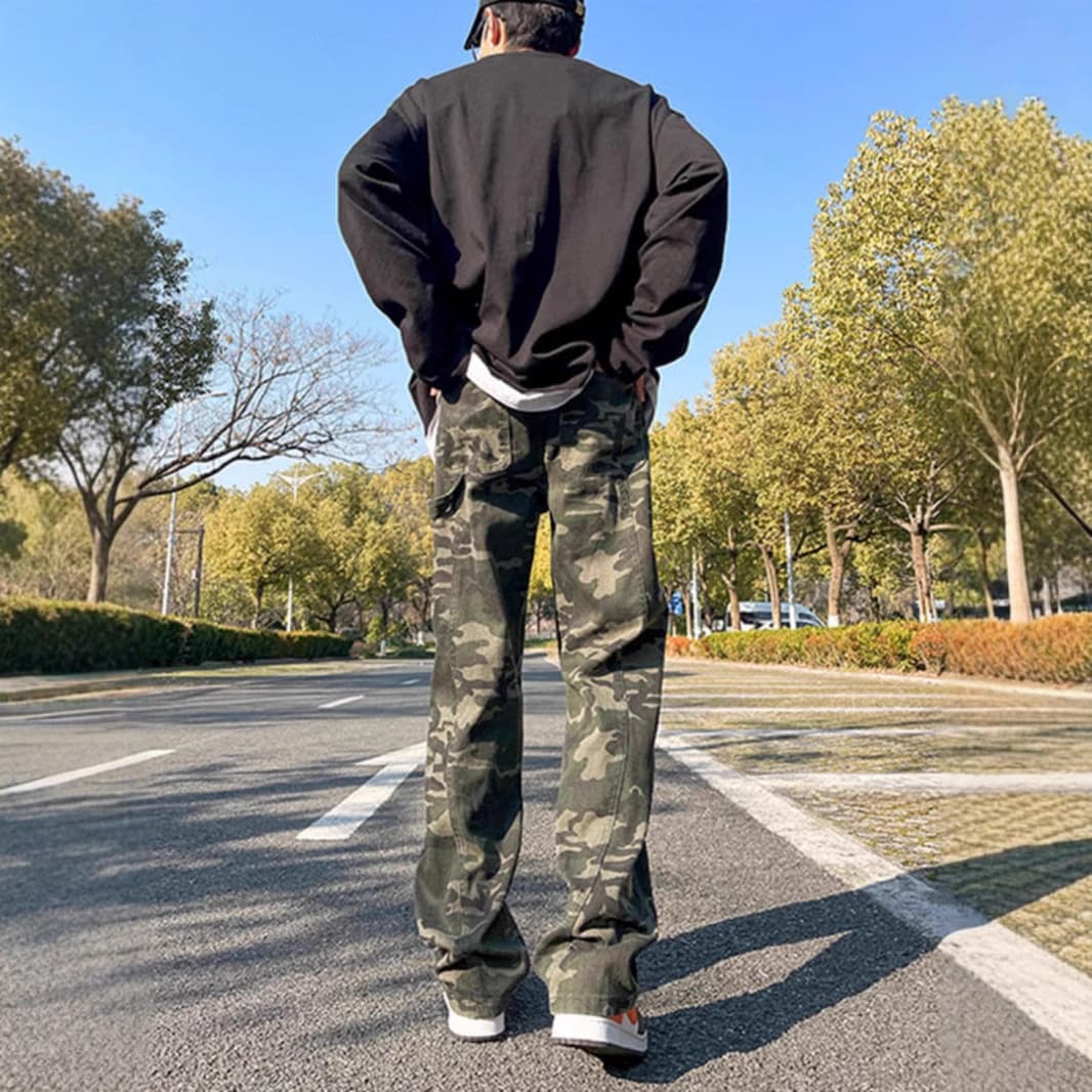 柄 パンツ アウトドア 迷彩パンツ