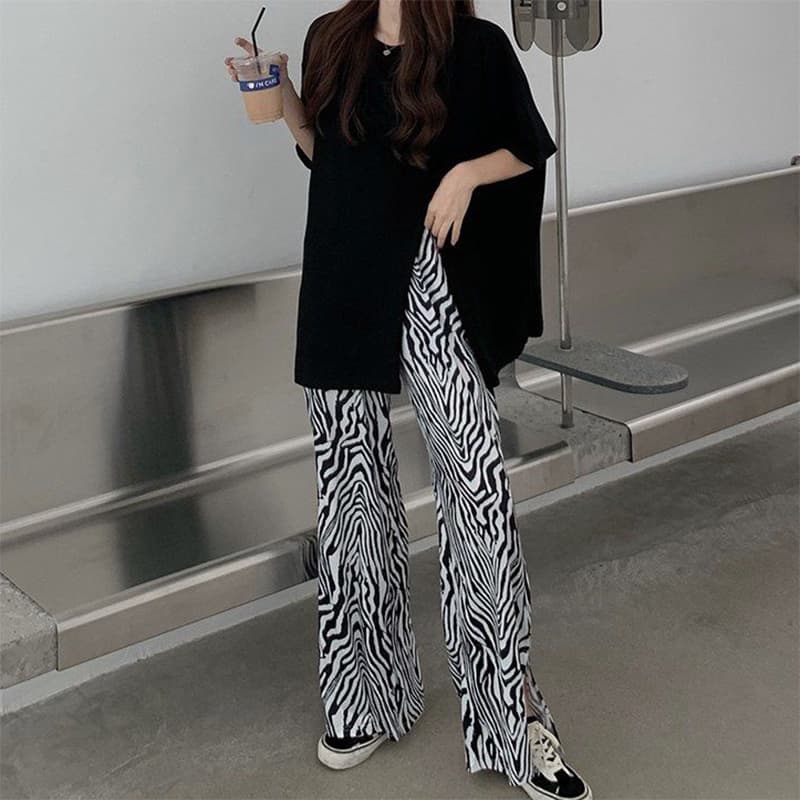 柄 パンツ アニマル柄 大人のリラックスパンツ