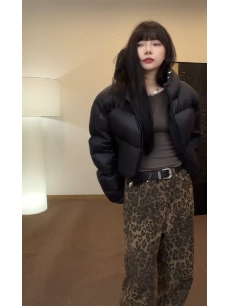 マーブルストーン柄 パンツ