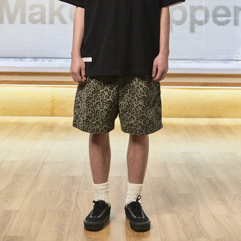 柄 パンツ アニマルリラックスハーフパンツ
