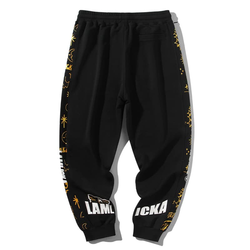 柄 パンツ 宇宙模様 ストリートパンツ