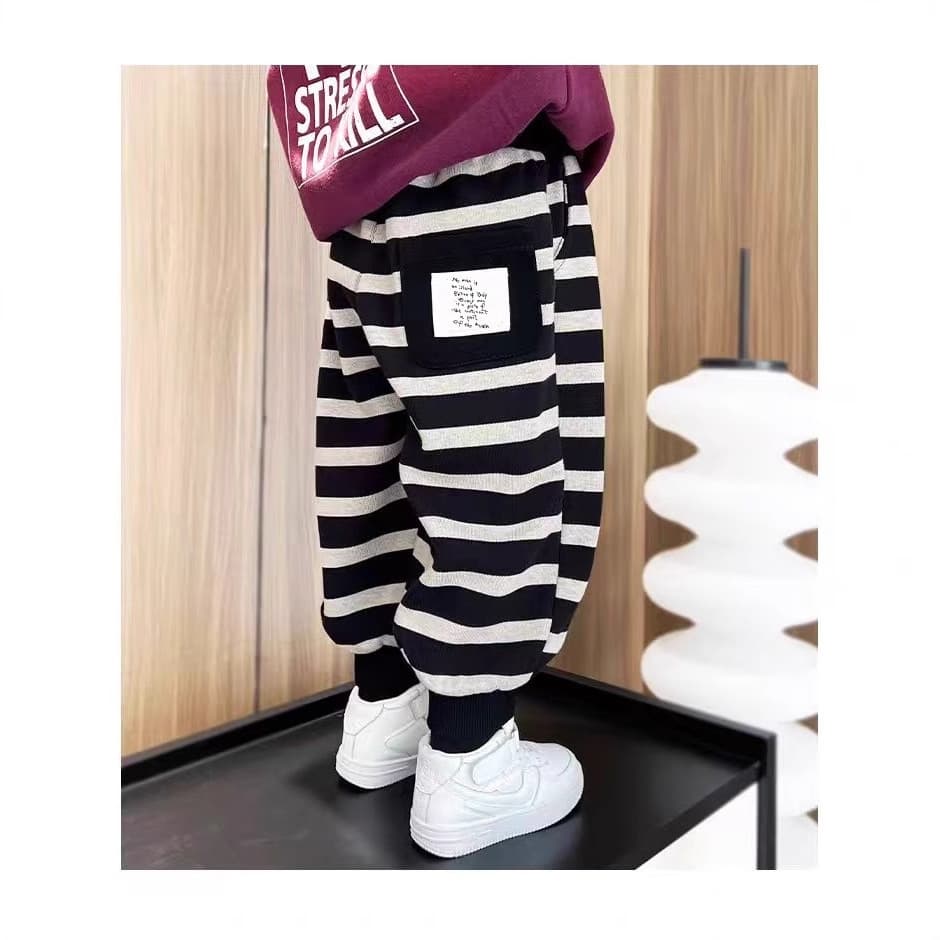 柄 パンツ 今どきボーダー柄パンツ