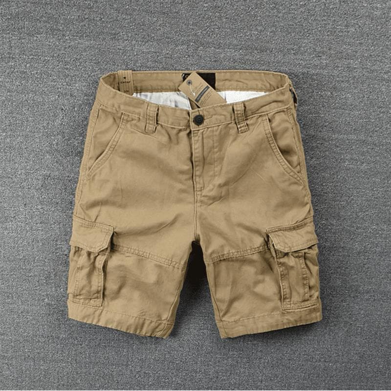 柄 パンツ 軍用スタイル カーゴハーフパンツ