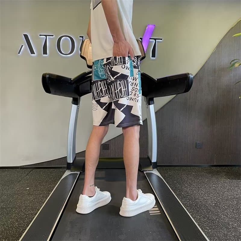 柄 パンツ 幾何学モダン ショートパンツ