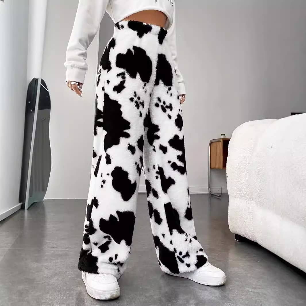 柄 パンツ もふもふ牛柄パンツ