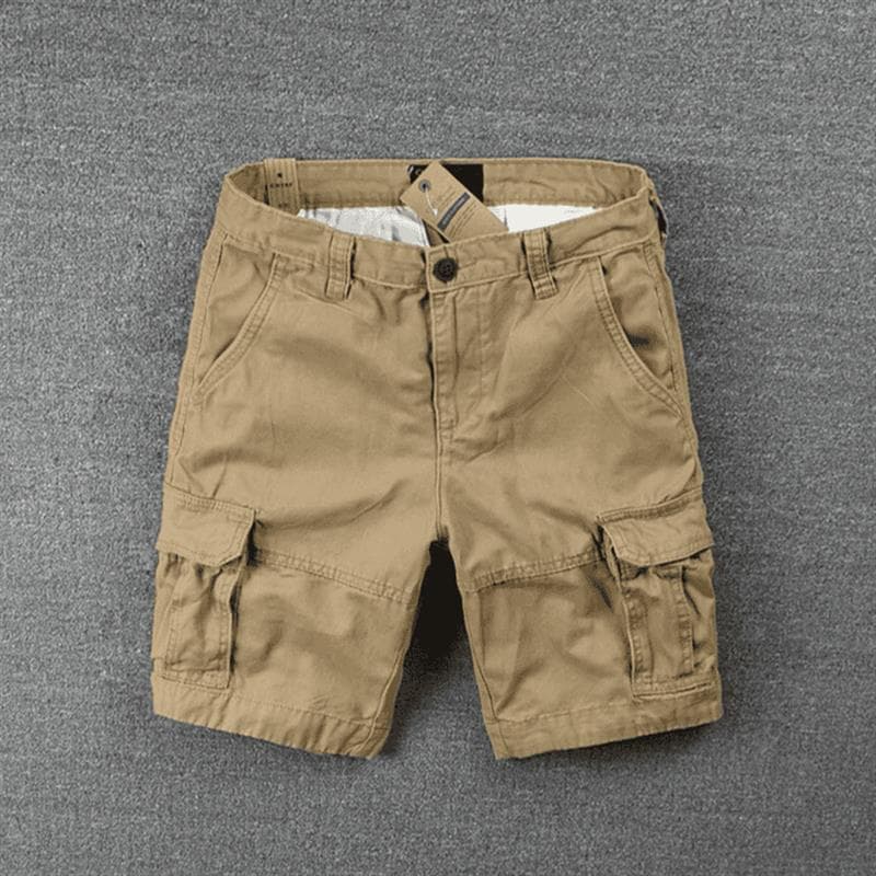 柄 パンツ 軍用スタイル カーゴハーフパンツ